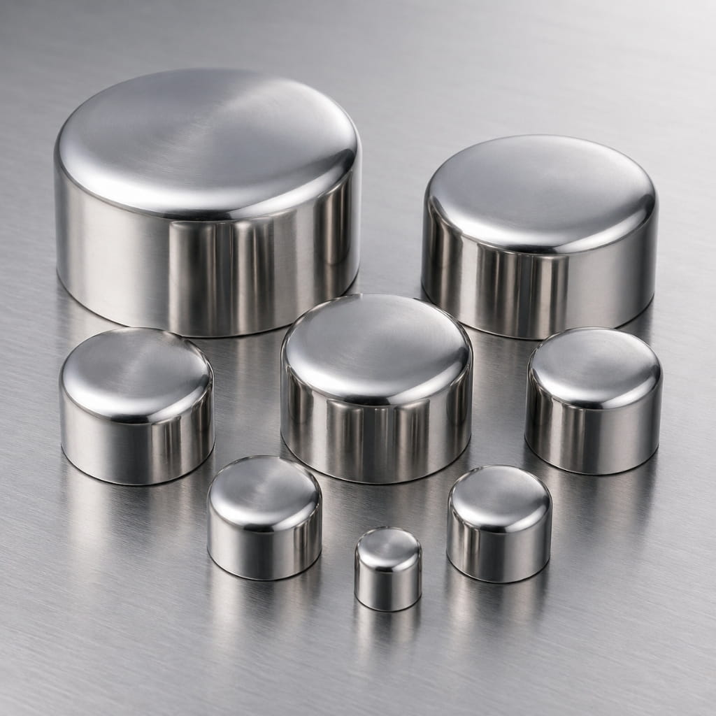 Stainless-steel end caps